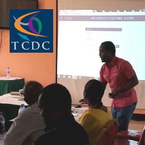 A TCDC facilitator training partner CBOs in Geita.