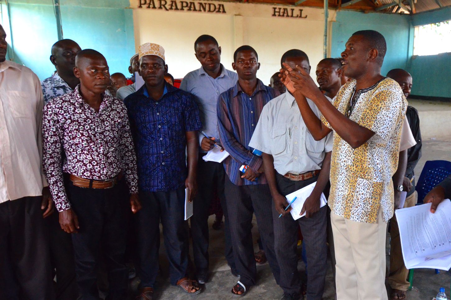 TCDC regional manager Anthony Nacasenga training a group of community volunteers to facilitate with the Safari ya Mafanikio kit. TCDC regional manager Anthony Nacasenga training a group of community volunteers to facilitate with the Safari ya Mafanikio kit.